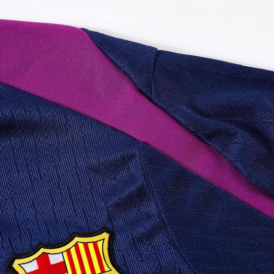 Barcelona 1/4 Zip Tracksuit 2025/26 Kids Navy - gogoalshop