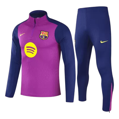 Barcelona 1/4 Zip Tracksuit 2025/26 Kids Purple - gogoalshop