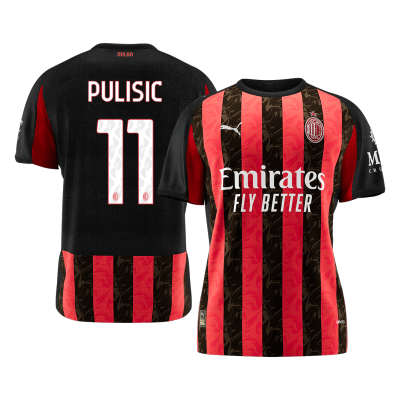 PULISIC #11 AC Milan Home Soccer Jersey 2025/26 - gogoalshop