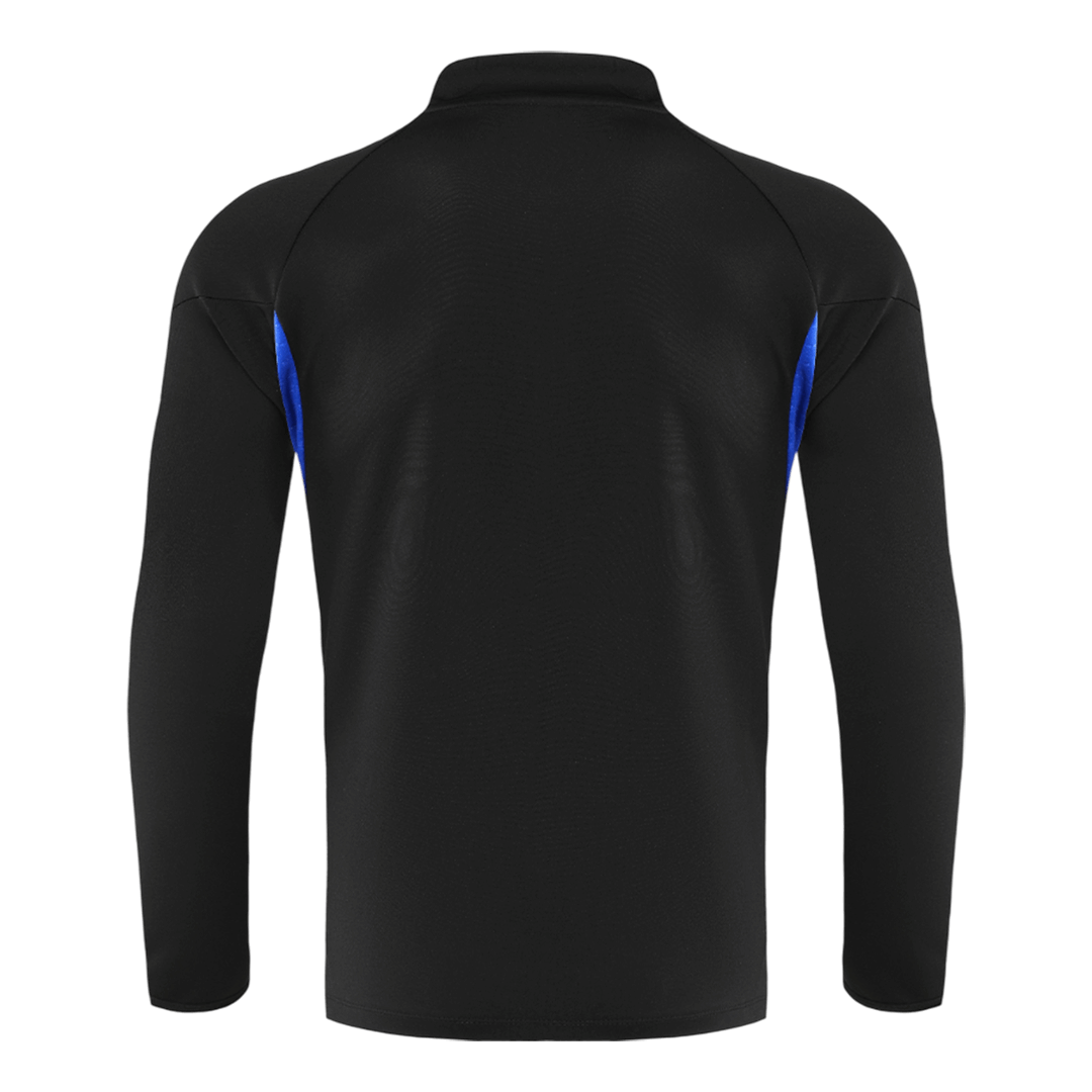 Manchester United 1/4 Zip Tracksuit 2025/26 Black - gogoalshop