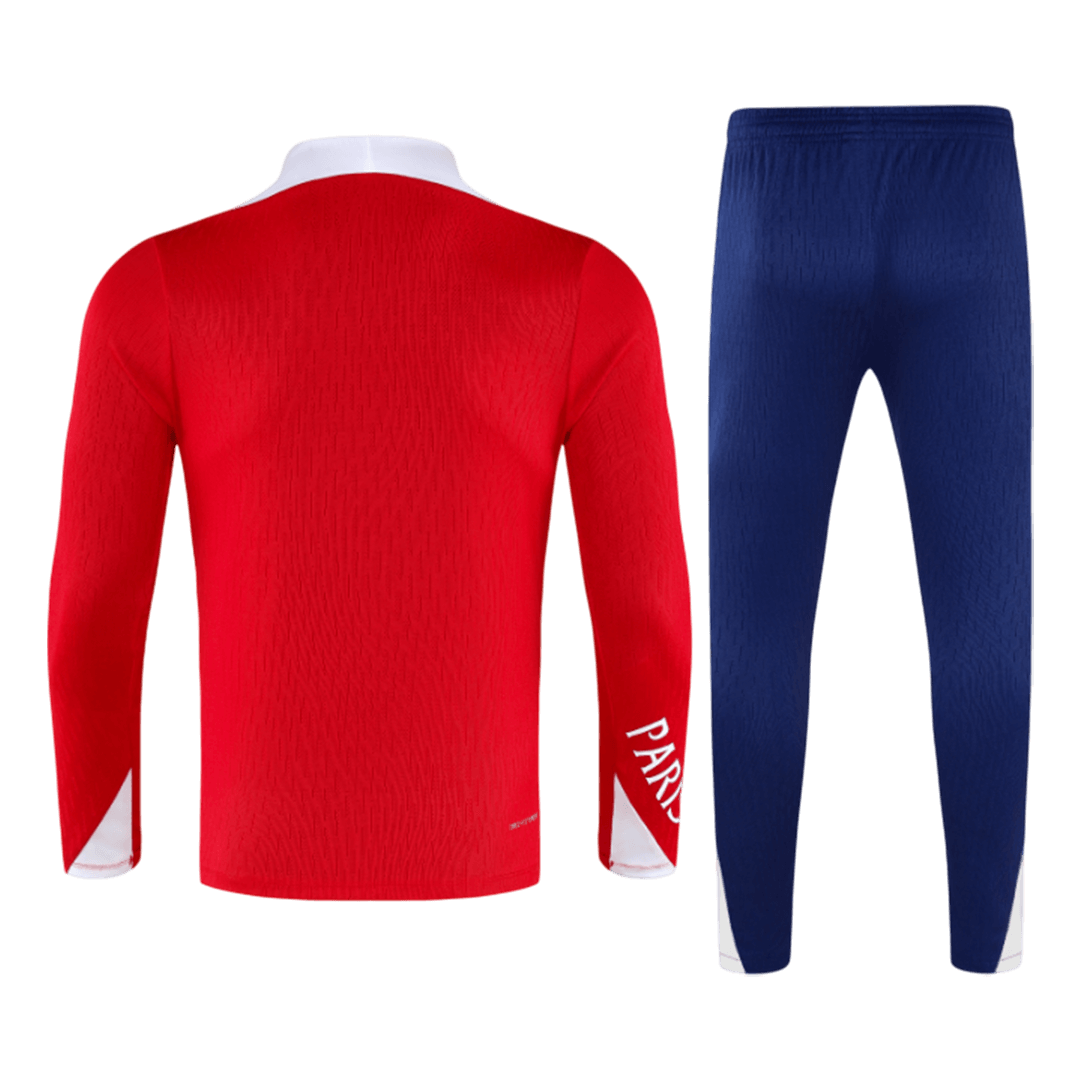 PSG 1/4 Zip Tracksuit 2025/26 Kids Red - gogoalshop