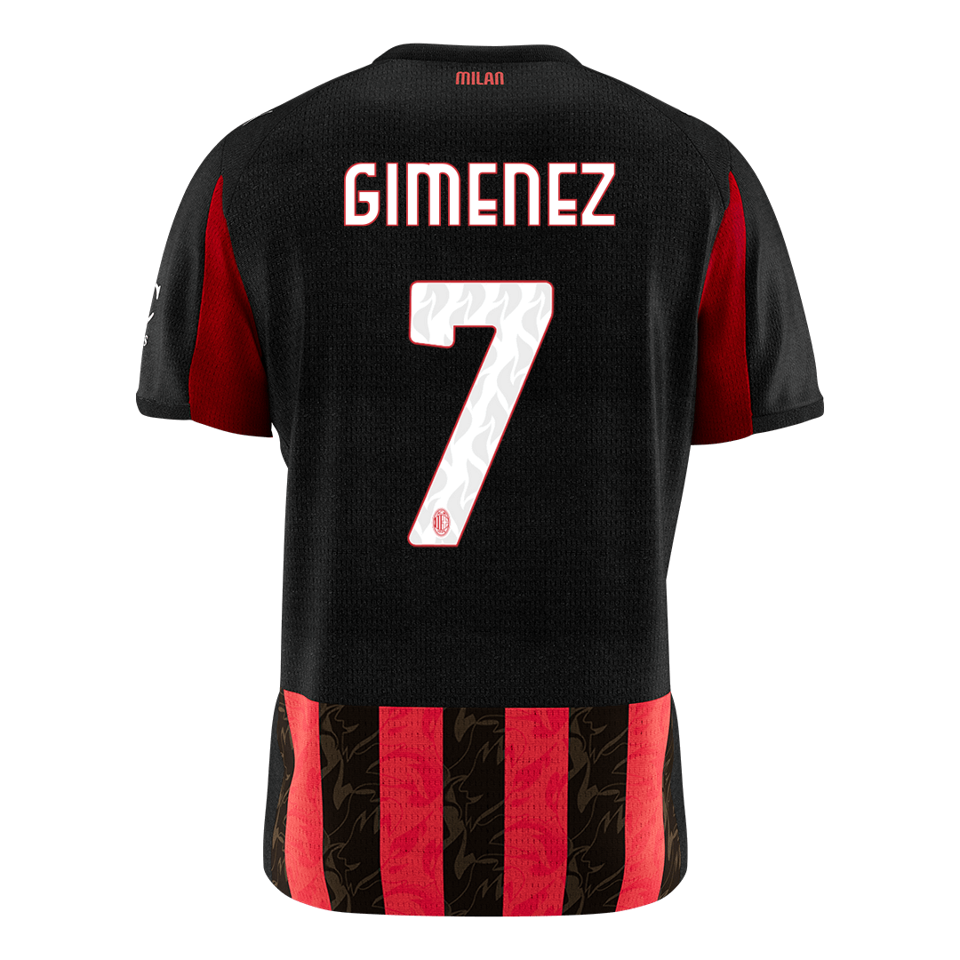 GIMENEZ #7 AC Milan Home Soccer Jersey 2025/26 - gogoalshop