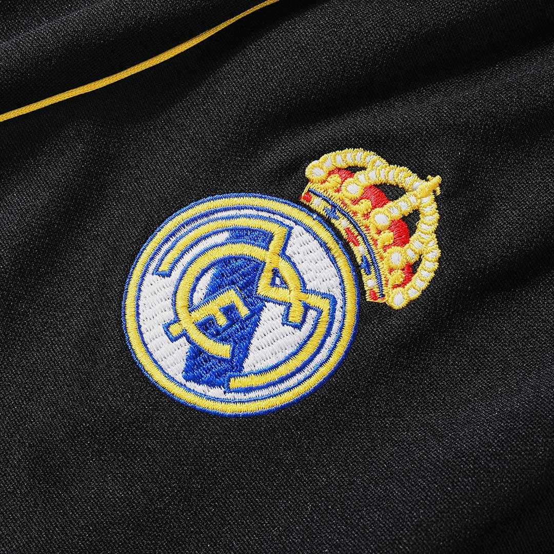 Real Madrid 1/4 Zip Tracksuit 2025/26 Kids Black - gogoalshop
