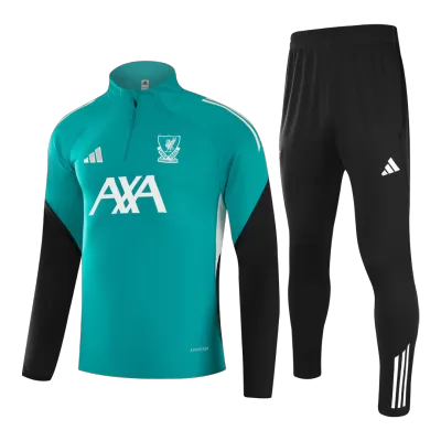 Liverpool 1/4 Zip Tracksuit 2025/26 Green - gogoalshop