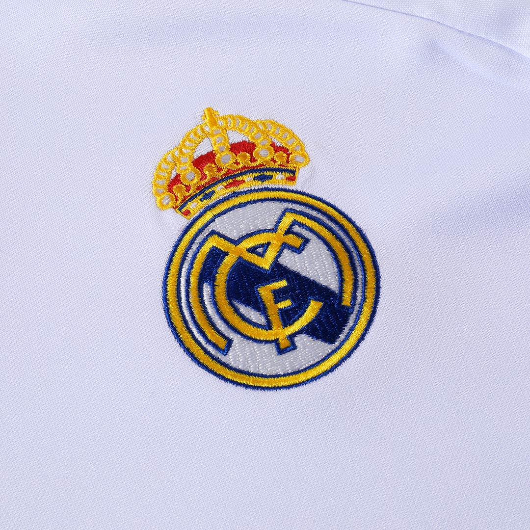 Real Madrid 1/4 Zip Tracksuit 2025/26 Kids White - gogoalshop