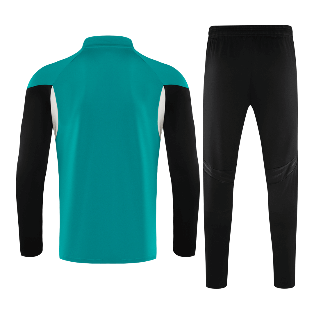 Liverpool 1/4 Zip Tracksuit 2025/26 Kids Green - gogoalshop