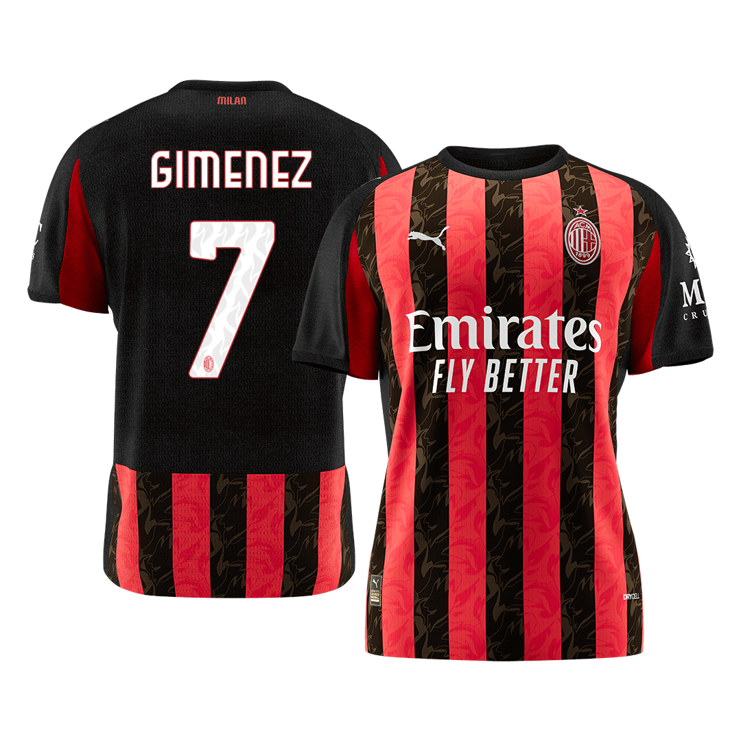 GIMENEZ #7 AC Milan Home Soccer Jersey 2025/26 - gogoalshop