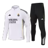 Real Madrid 1/4 Zip Tracksuit 2025/26 Kids White - gogoalshop