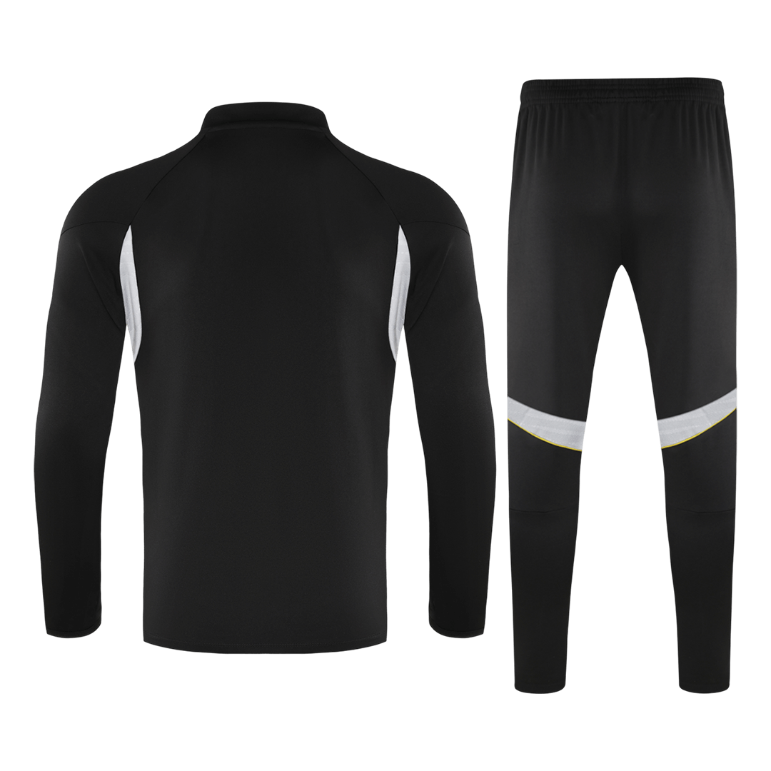 Real Madrid 1/4 Zip Tracksuit 2025/26 Black - gogoalshop