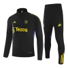 Manchester United 1/4 Zip Tracksuit 2025/26 Black - gogoalshop