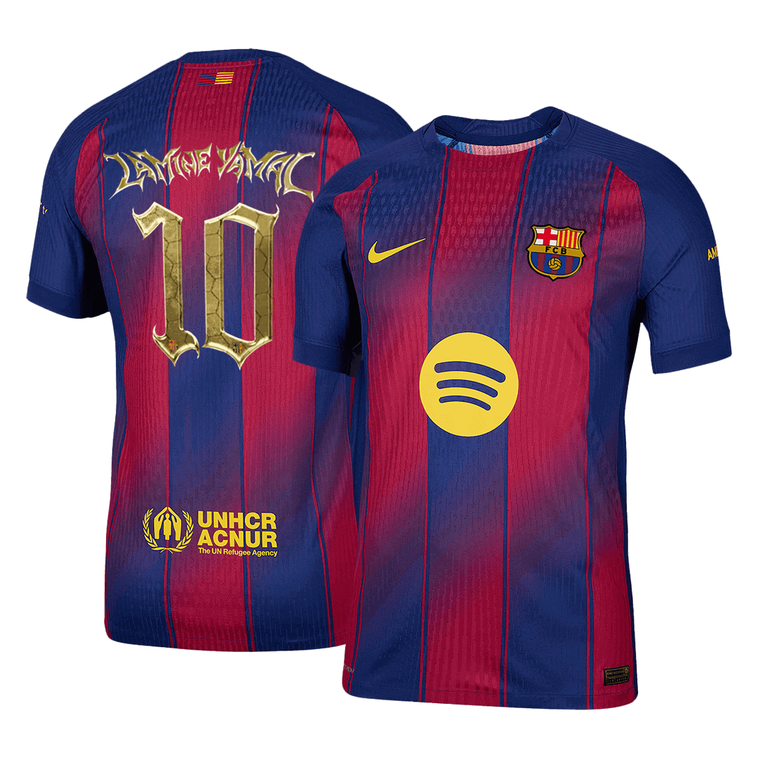 LAMINE YAMAL #10 Barcelona Home Authentic Jersey 2025/26 Kopa Trophy Edition - gogoalshop