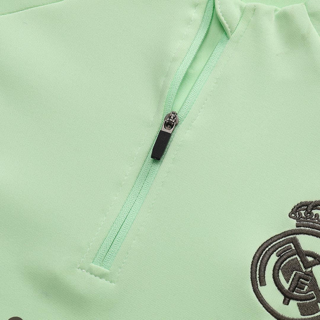 Real Madrid 1/4 Zip Tracksuit 2025/26 Green - gogoalshop