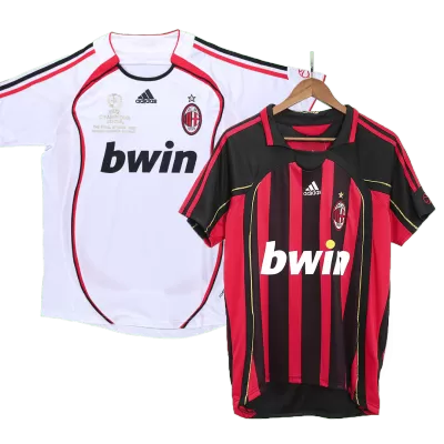 AC Milan Home Retro Jersey 2006/07 & AC Milan Away Retro Jersey 2006/07 - UCL - gogoalshop
