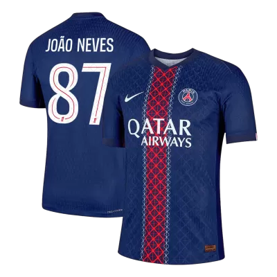 JOÃO NEVES #87 PSG Home Authentic Soccer Jersey 2025/26 - gogoalshop
