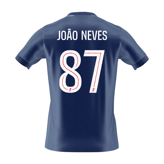 JOÃO NEVES #87 PSG Home Soccer Jersey 2025/26 - gogoalshop