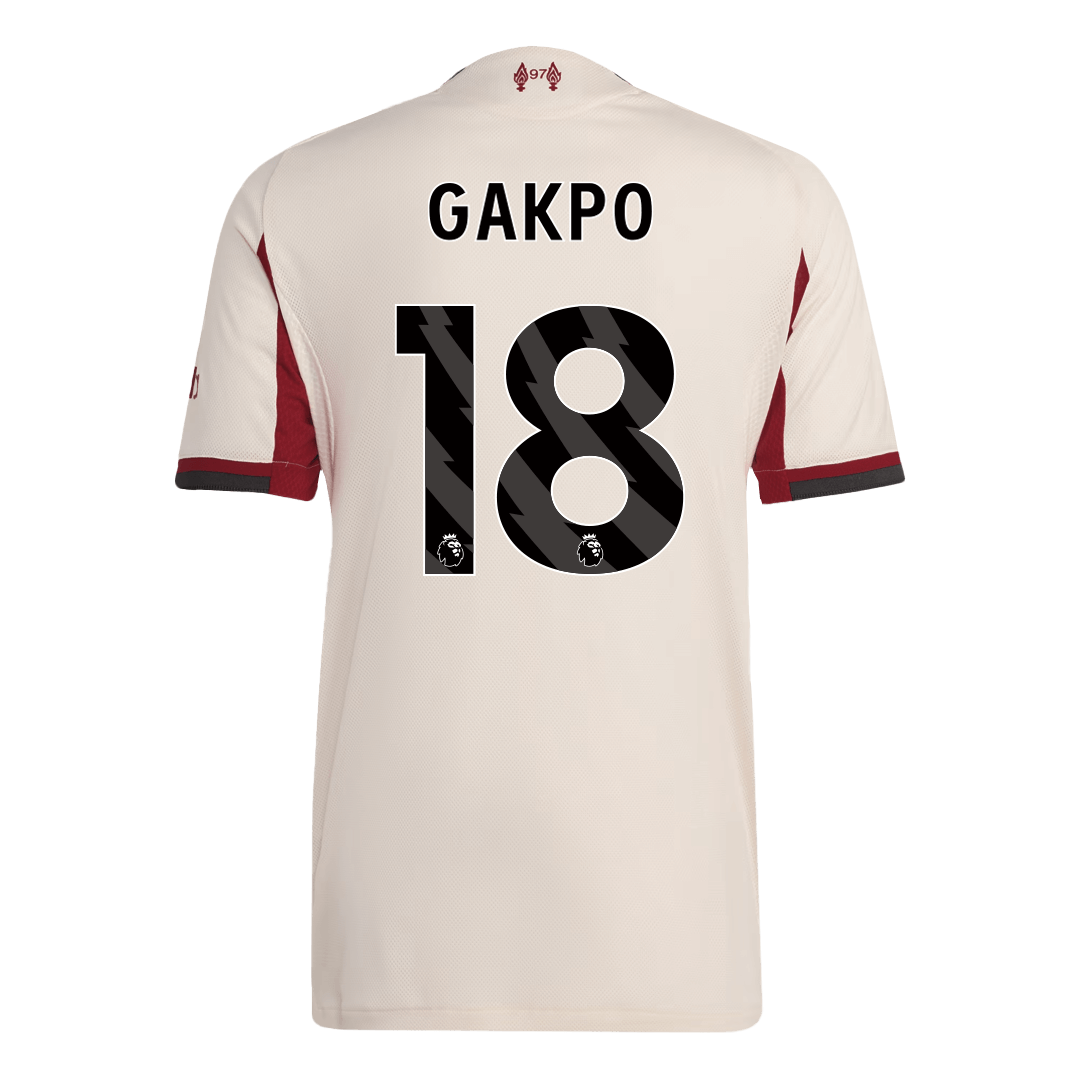 GAKPO #18 Liverpool Away Player Version Jersey 2025/26 - gogoalshop
