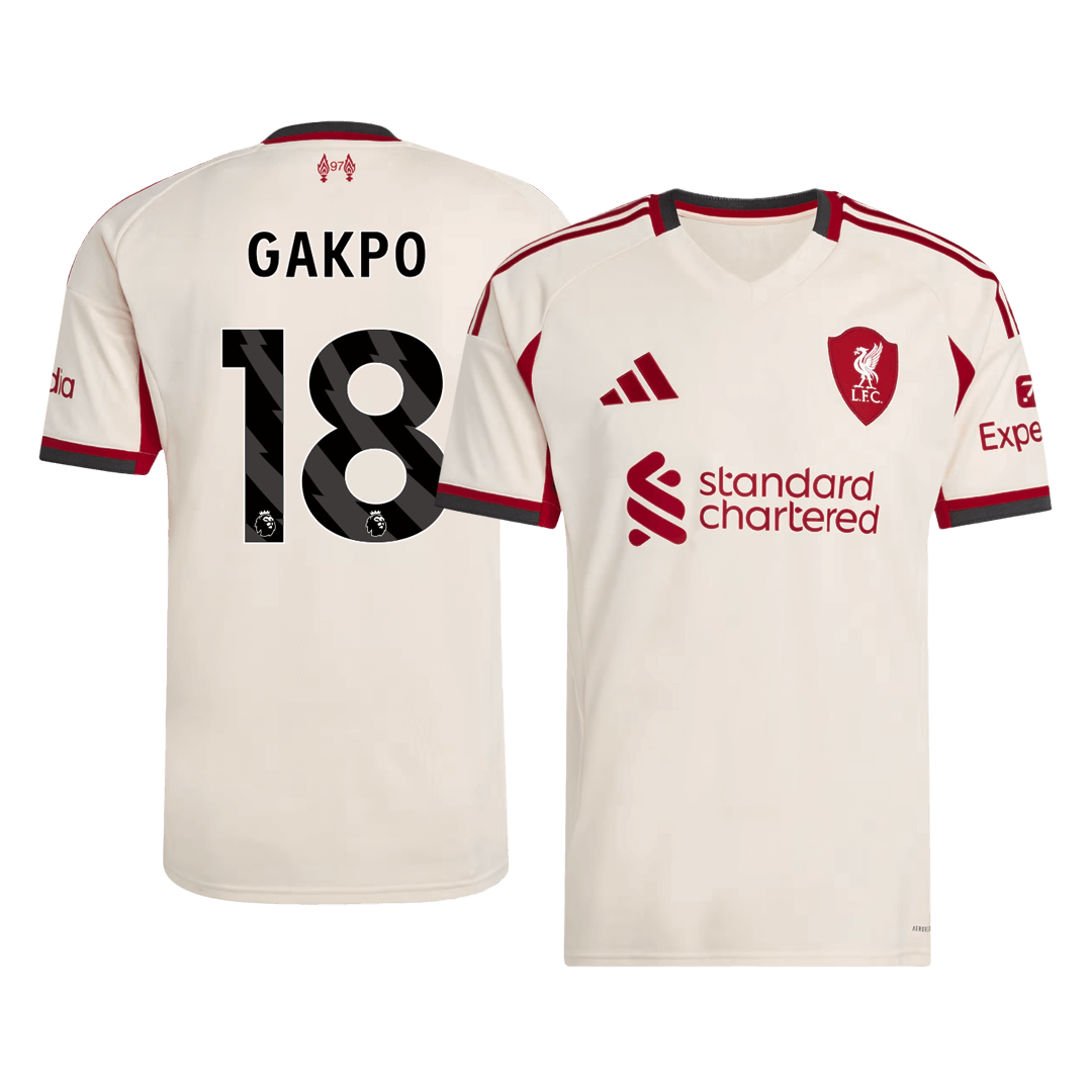 GAKPO #18 Liverpool Away Soccer Jersey 2025/26 - gogoalshop