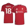 GAKPO #18 Liverpool Home Authentic Soccer Jersey 2025/26 - gogoalshop