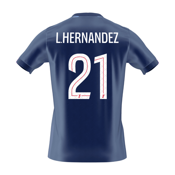L.HERNANDEZ #21 PSG Home Soccer Jersey 2025/26 - gogoalshop