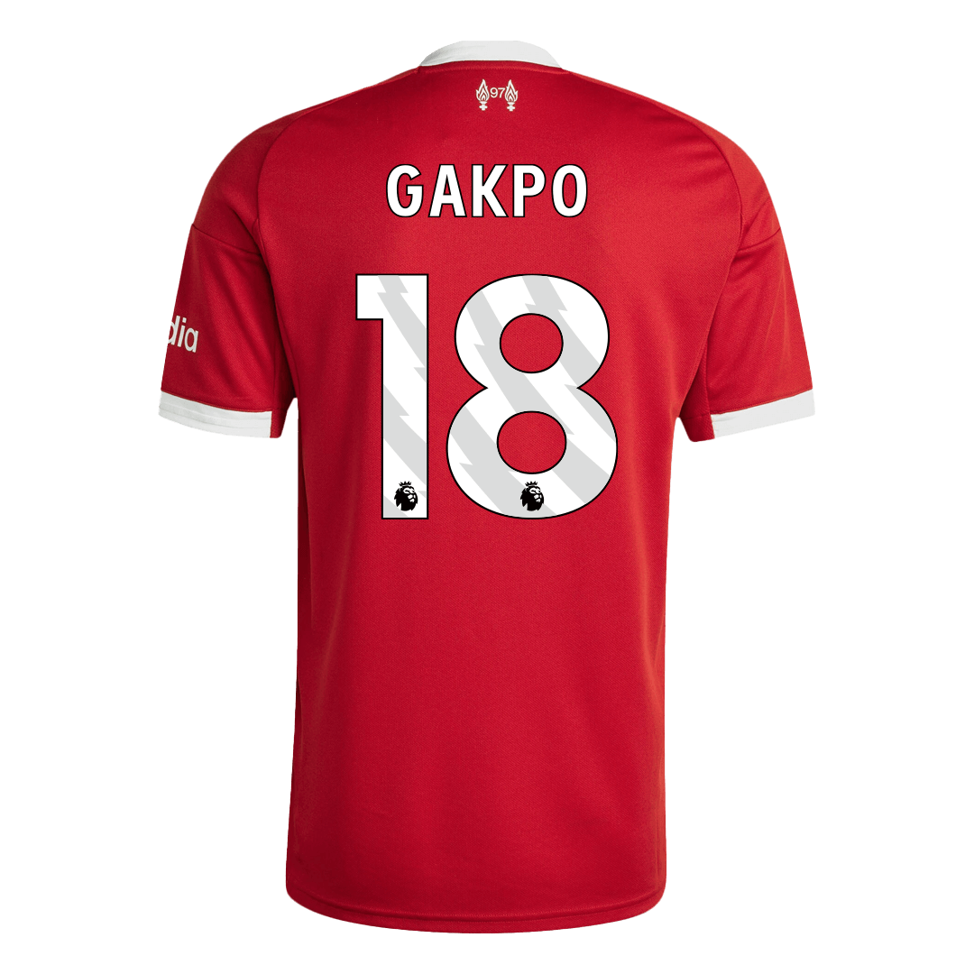 GAKPO #18 Liverpool Home Soccer Jersey 2025/26 - gogoalshop