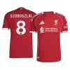 SZOBOSZLAI #8 Liverpool Home Authentic Soccer Jersey 2025/26 - gogoalshop