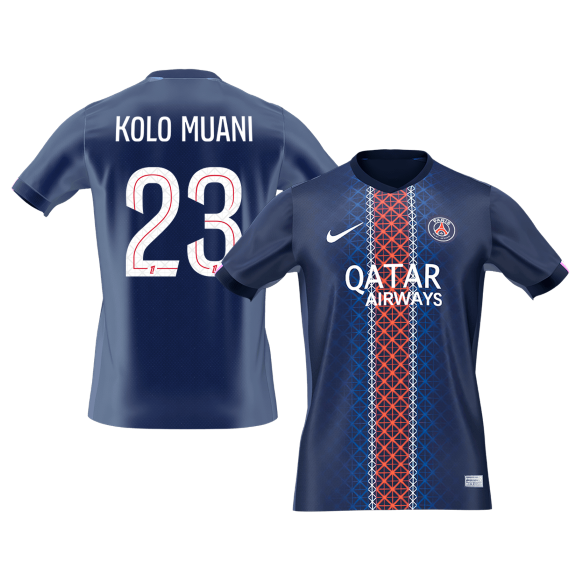 KOLO MUANI #23 PSG Home Soccer Jersey 2025/26 - gogoalshop