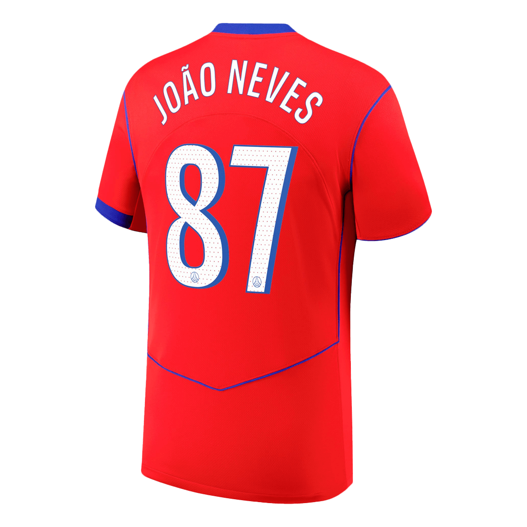 JOÃO NEVES #87 PSG Third Away Soccer Jersey 2025/26 - gogoalshop