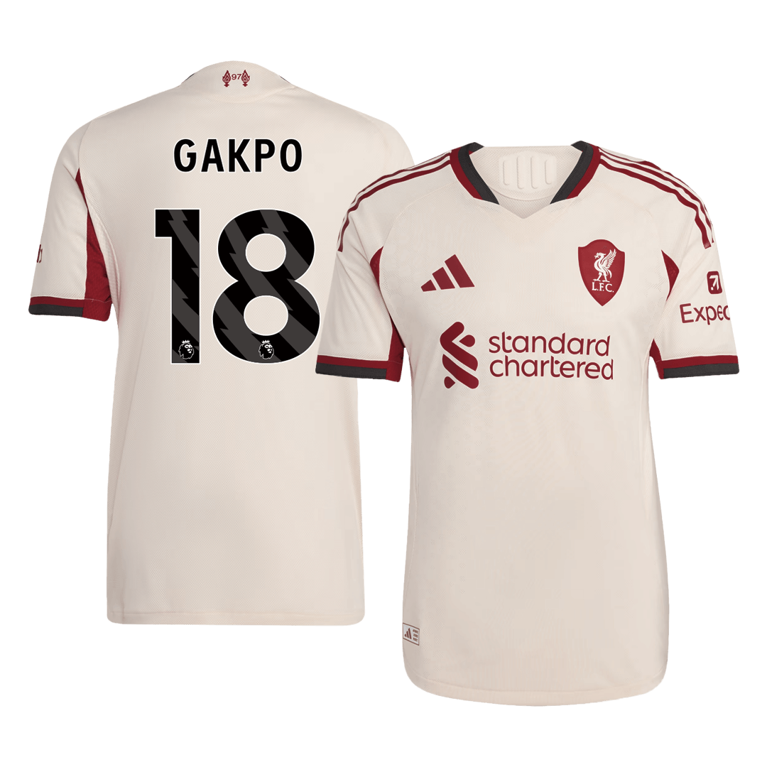 GAKPO #18 Liverpool Away Player Version Jersey 2025/26 - gogoalshop