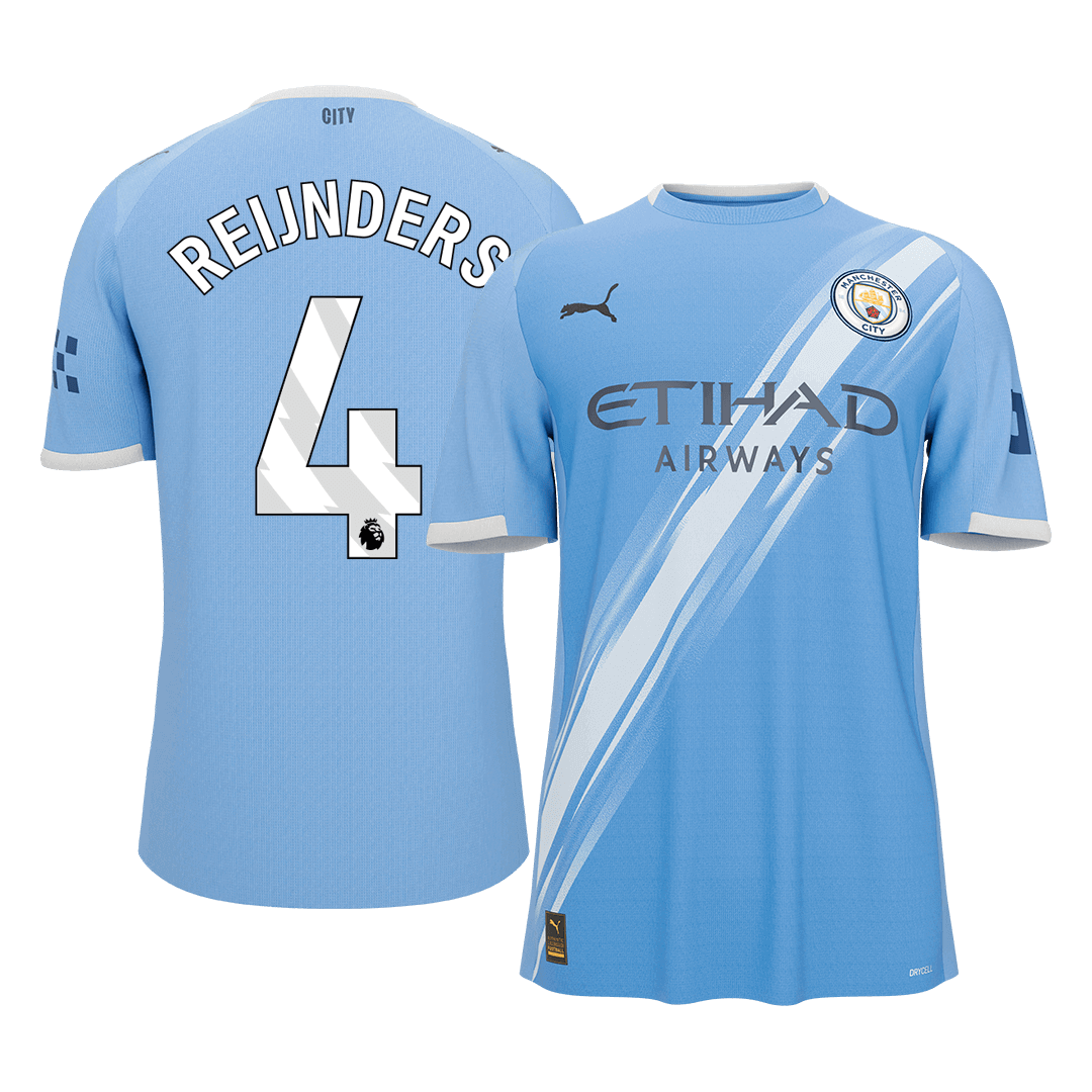 REIJNDERS #4 Manchester City Home Soccer Jersey 2025/26 - gogoalshop