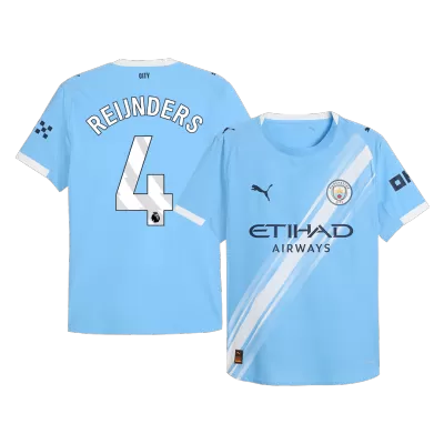 REIJNDERS #4 Manchester City Home Authentic Soccer Jersey 2025/26 - gogoalshop
