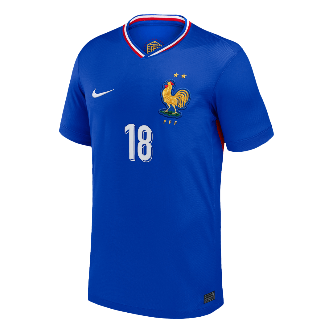 ZAIRE-EMERY #18 France Home Soccer Jersey - gogoalshop
