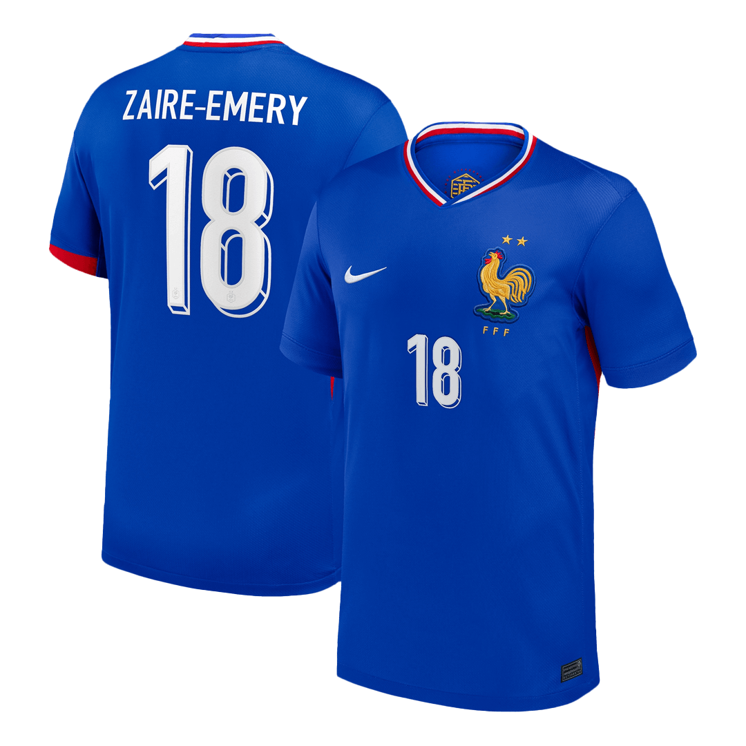 ZAIRE-EMERY #18 France Home Soccer Jersey - gogoalshop