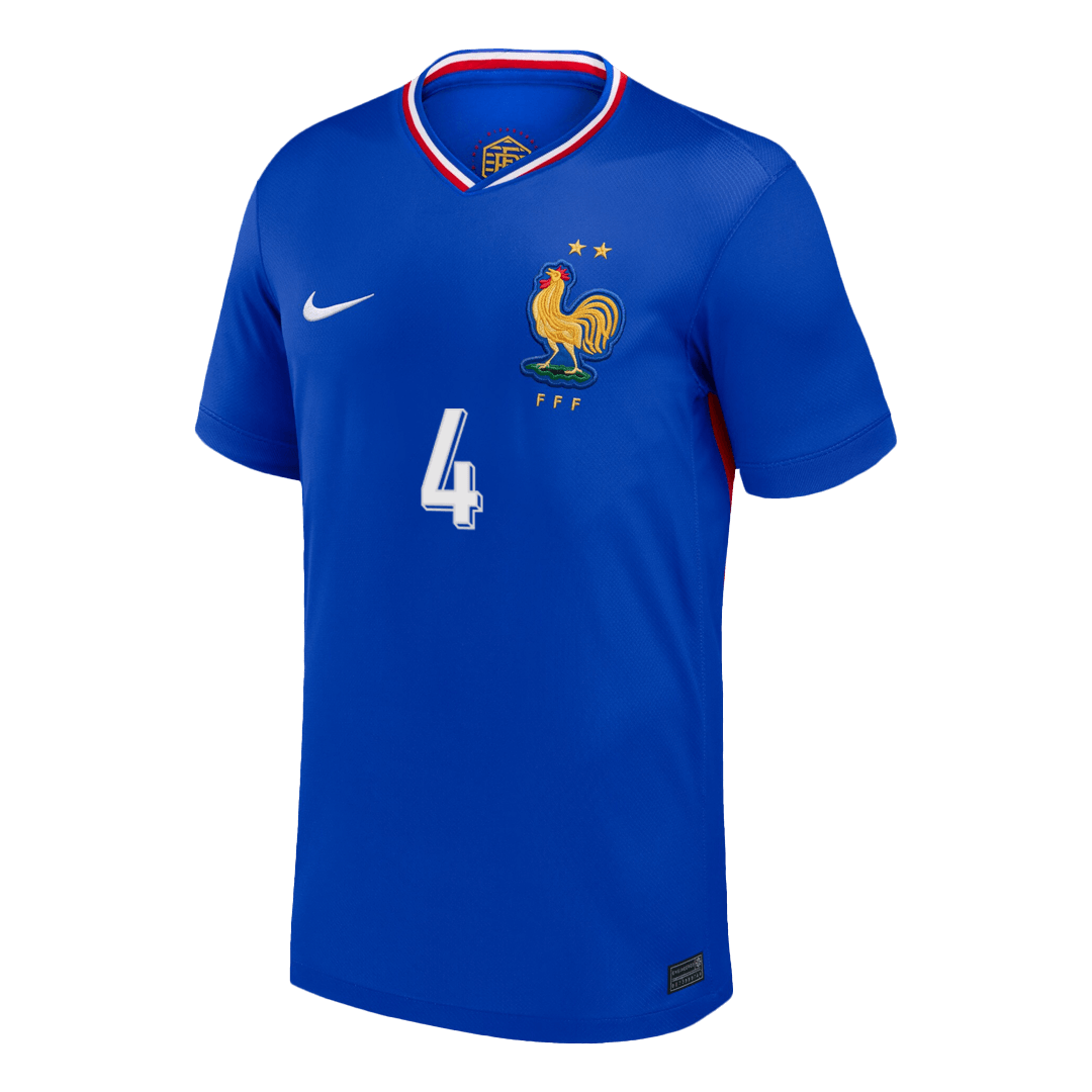 UPAMECANO #4 France Home Soccer Jersey - gogoalshop