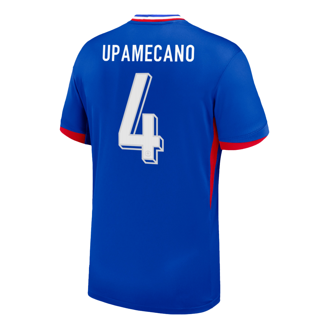 UPAMECANO #4 France Home Soccer Jersey - gogoalshop
