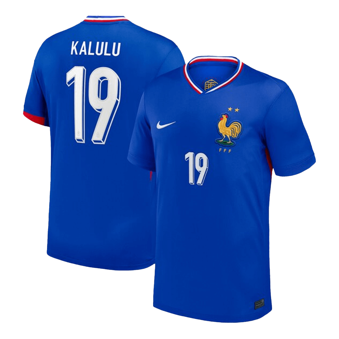 KALULU #19 France Home Soccer Jersey - gogoalshop