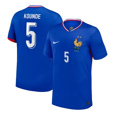 KOUNDE #5 France Home Soccer Jersey 2024 - gogoalshop