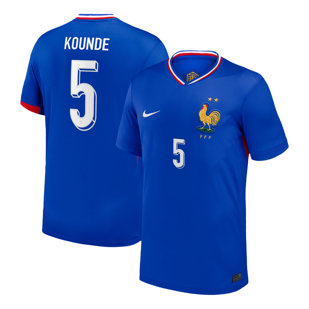 KOUNDE #5 France Home Soccer Jersey - gogoalshop