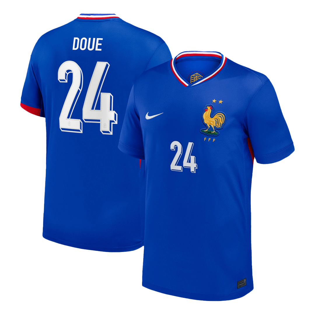 DOUE #24 France Home Soccer Jersey - gogoalshop