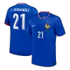 L.Hernandez #21 France Home Soccer Jersey 2024 - gogoalshop