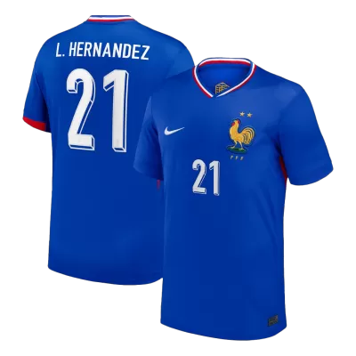 L.Hernandez #21 France Home Soccer Jersey 2024 - gogoalshop