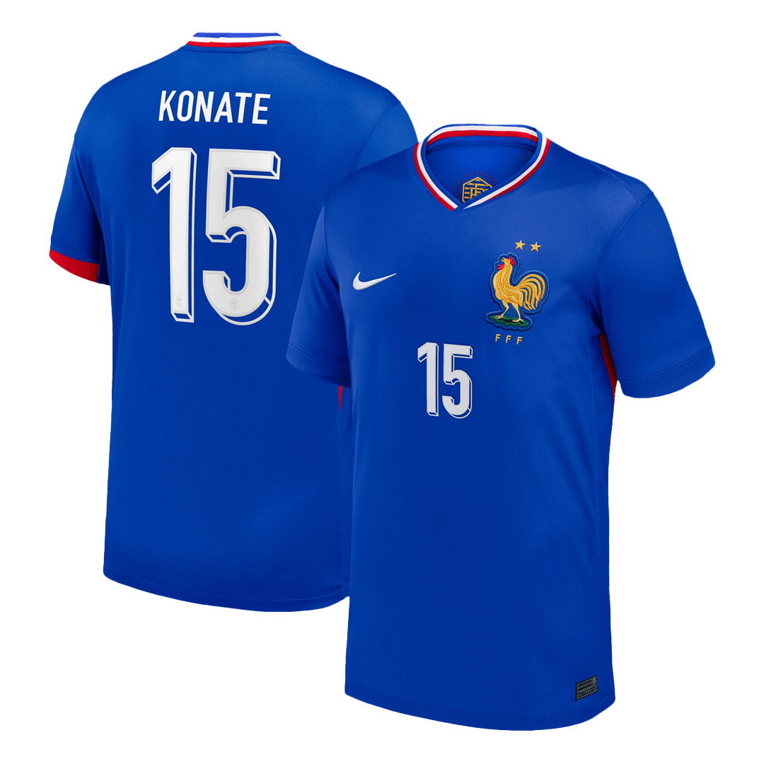 KONATE #15 France Home Soccer Jersey - gogoalshop