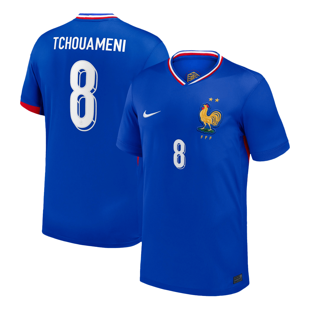 TCHOUAMENI #8 France Home Soccer Jersey - gogoalshop