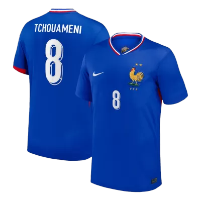 TCHOUAMENI #8 France Home Soccer Jersey 2024 - gogoalshop