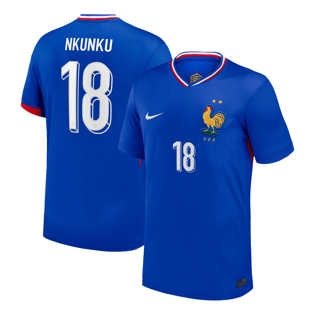 NKUNKU #18 France Home Soccer Jersey - gogoalshop