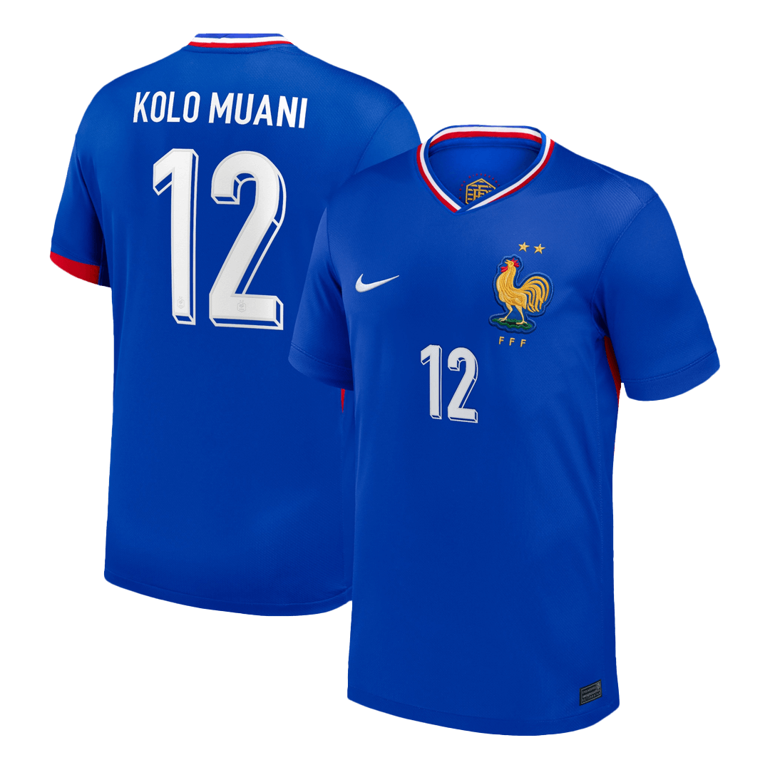KOLO MUANI #12 France Home Soccer Jersey - gogoalshop