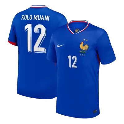 KOLO MUANI #12 France Home Soccer Jersey 2024 - gogoalshop