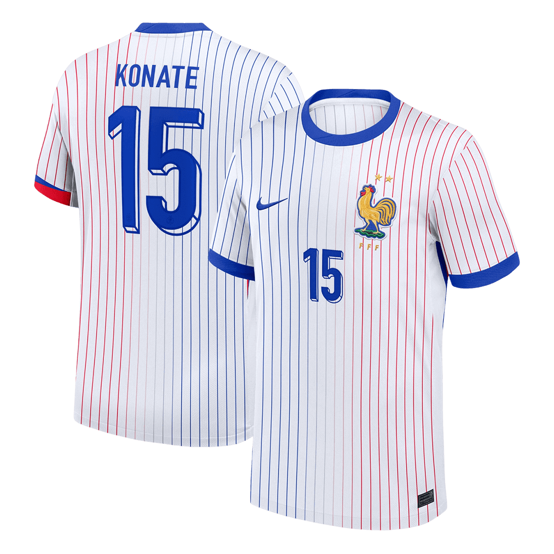 KONATE #15 France Away Soccer Jersey - gogoalshop