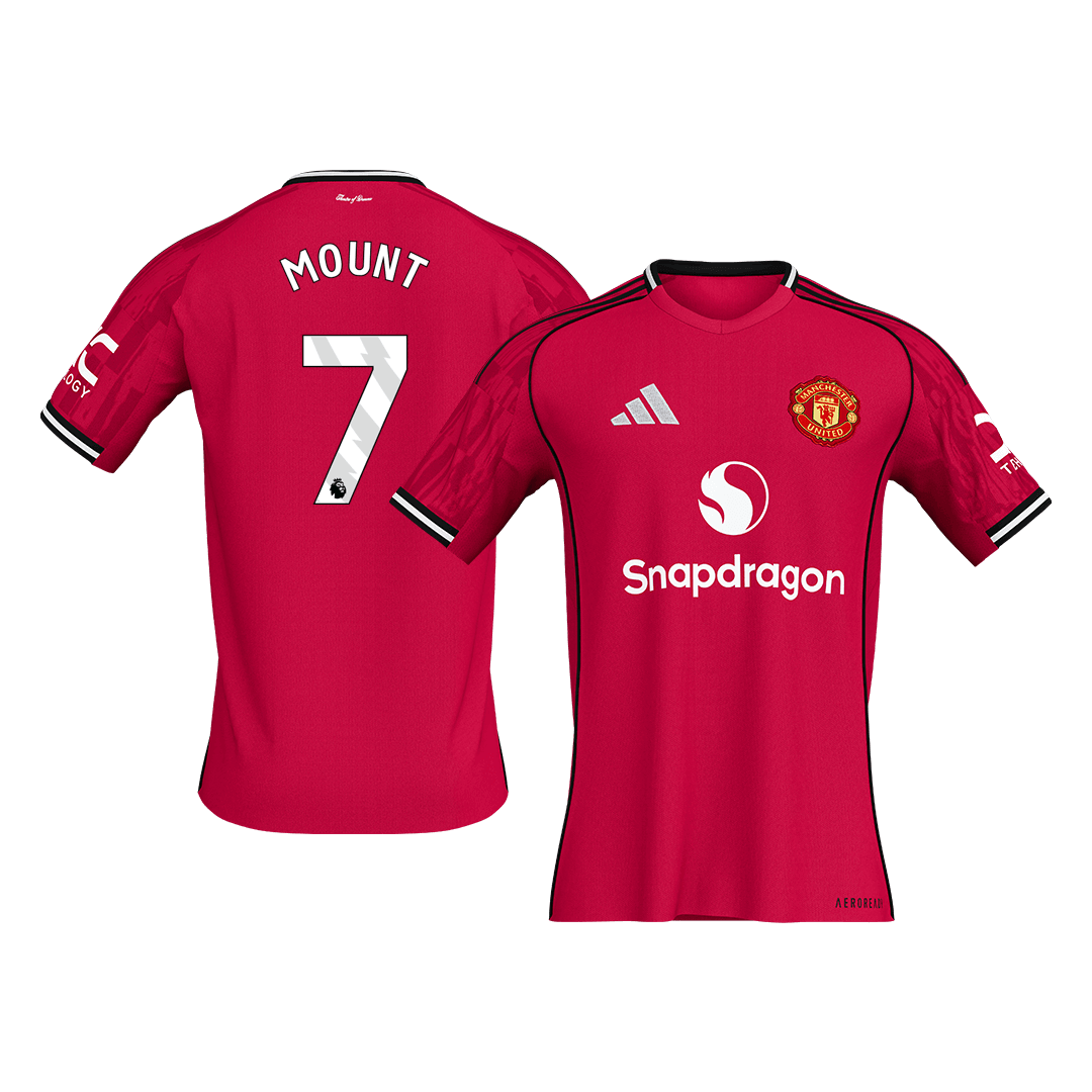 MOUNT #7 Manchester United Home Soccer Jersey 2025/26 - gogoalshop