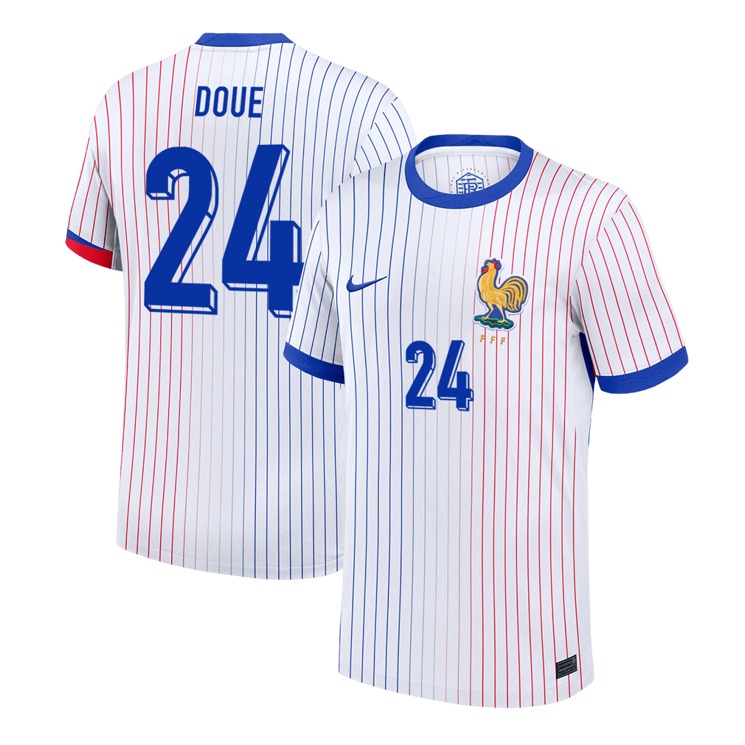 DOUE #24 France Away Soccer Jersey - gogoalshop