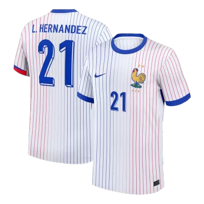 L.HERNANDEZ #21 France Away Soccer Jersey 2024 - gogoalshop